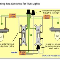 Wiring Two Light Switches In One Box Diagram